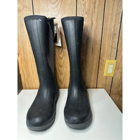 Noble Outfitters Muds High Women's Black Waterproof Rubber Riding Boots - Picture 2 of 7